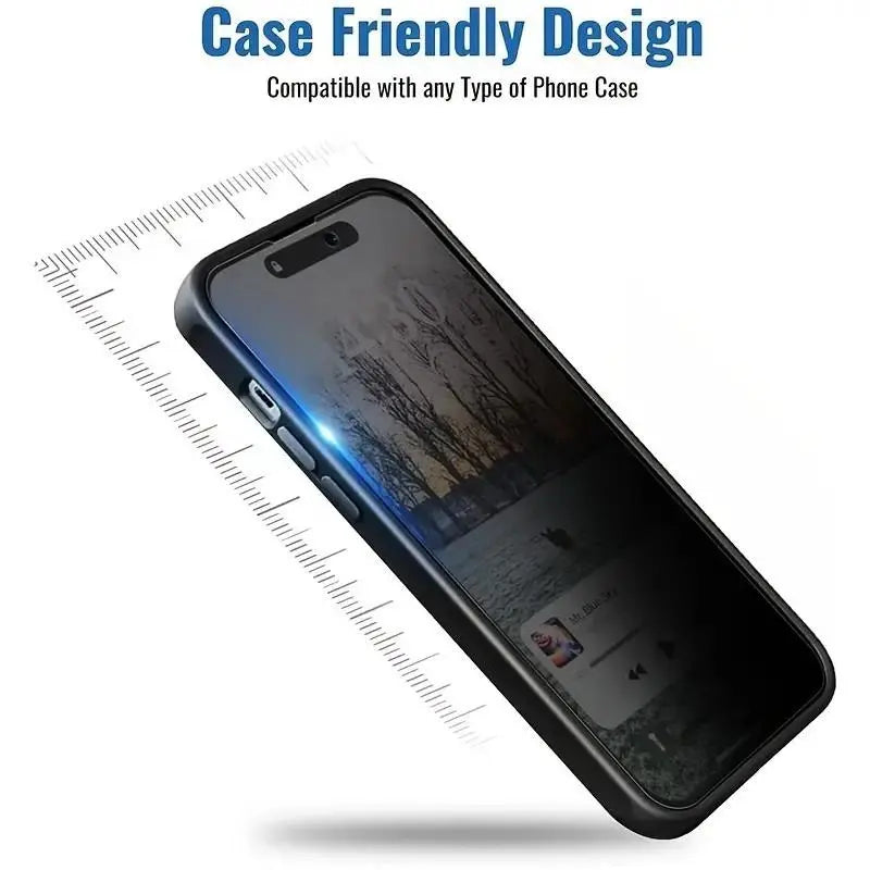 Anti-Spy Privacy Protective Phone Screen Protector, Tempered Glass Film Compatible with Iphone 17/16/15/14/13/12/11 Pro/Pro Max/Plus, Mobile Phone Accessory