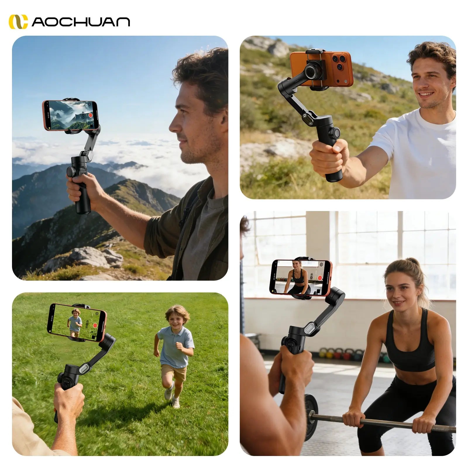 Foldable Phone Gimbal Stabilizer, Cellphone Camera Stabilizer, 1 Count 3-Axis Smartphone Gimbal with Focus Wheel, Vlog Stabilizer for Iphone 15/14/13/12 Pro Max & Android, Handheld Gimbal Stabilizer #GLOBAL PICKS