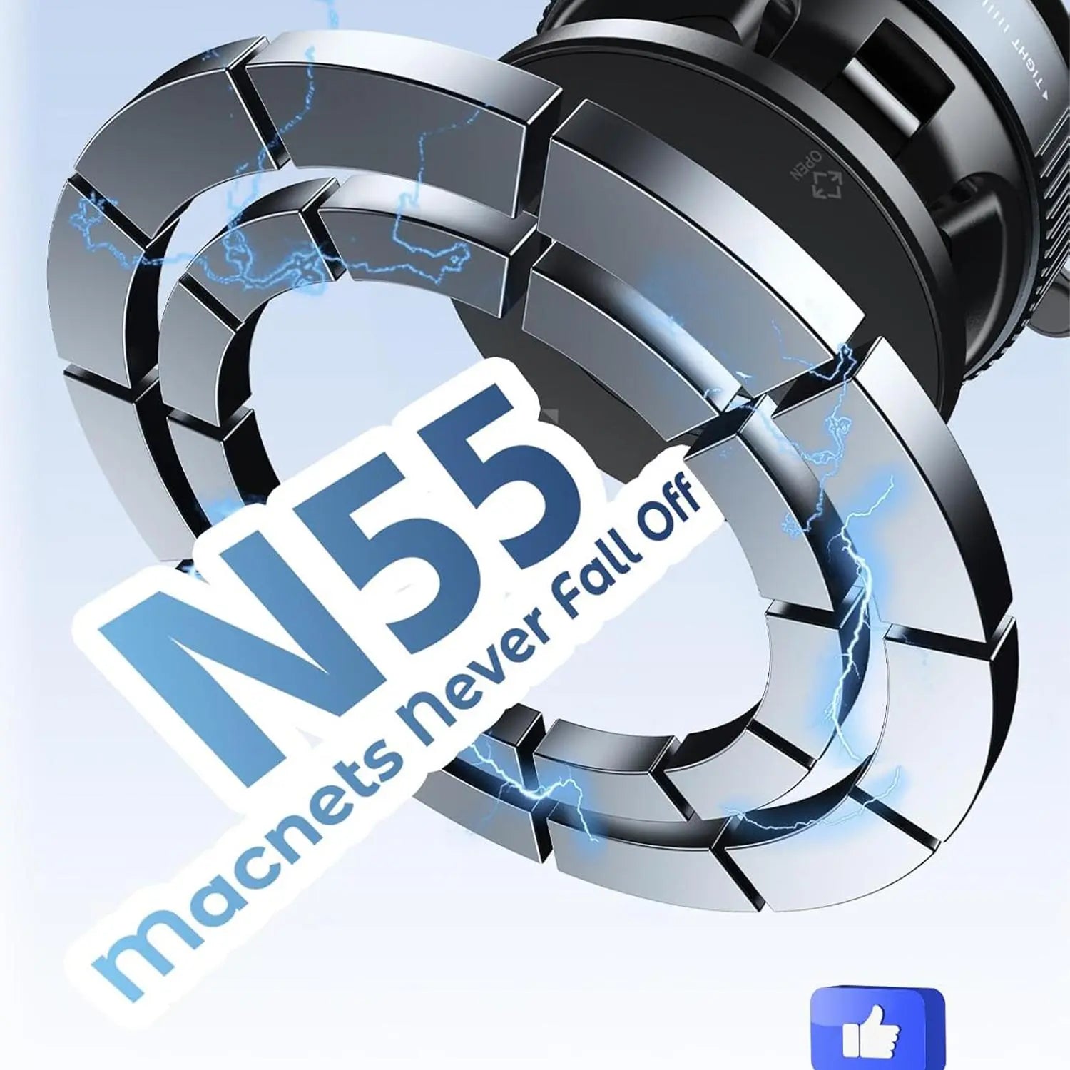 Magnetic Suction Cup Phone Holder, 360° Adjustable Magnetic Phone Holder, Pocket-Sized Foldable Portable Phone Holder for All Smartphones, Car Magnetic Phone Holder