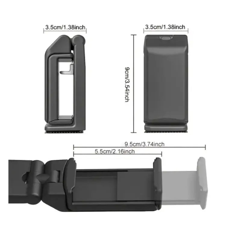 360 Degree Rotatable Multipurpose Phone Holder, 1 Count Universal Multi-Angle Adjustable Airplane Phone Rack for Flying Traveling, Business Trip