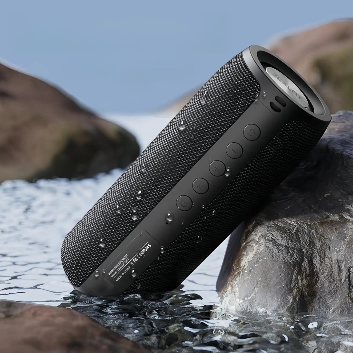 ZEALOT S51 Portable Wireless Speaker, Waterproof & Dustproof Wireless Speaker, Rechargeable Speakers Suitable for Indoor & Outdoor Use