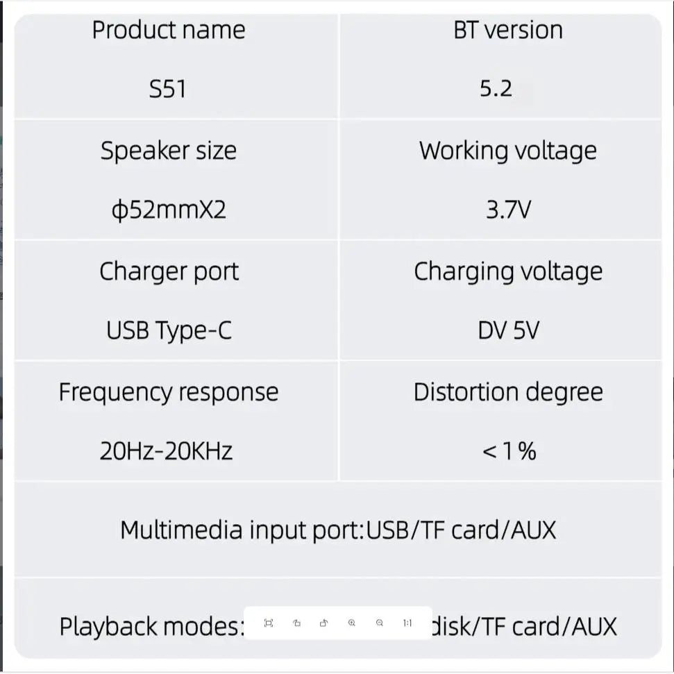 ZEALOT S51 Portable Wireless Speaker, Waterproof & Dustproof Wireless Speaker, Rechargeable Speakers Suitable for Indoor & Outdoor Use