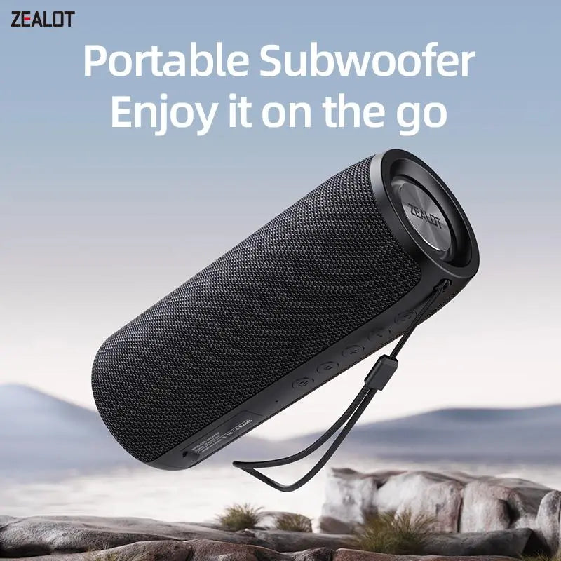ZEALOT S51 Portable Wireless Speaker, Waterproof & Dustproof Wireless Speaker, Rechargeable Speakers Suitable for Indoor & Outdoor Use