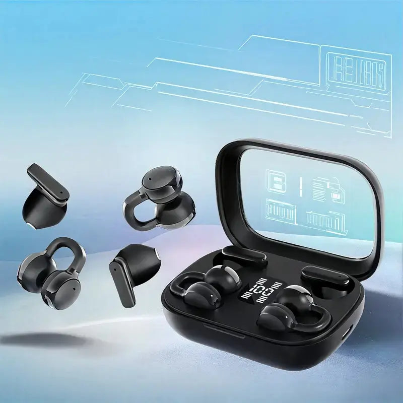 Bluetooth-Compatible 5.4 Wireless Earbuds, Hifi Stereo Sound, Noise-Cancelling In‑Ear Headphones with LED Display, Waterproof True Wireless Earbuds, 2 Pairs